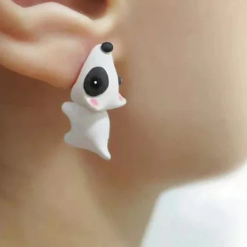 Bull Terrier Earrings, Target Dog Earrings, Spot, Cute Earrings